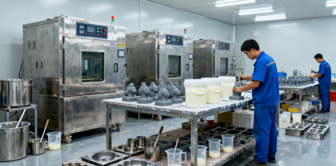 拓维硅胶复模车间