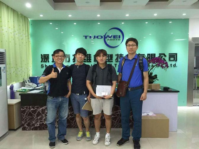 手板模型厂前台与Jay先生合影
